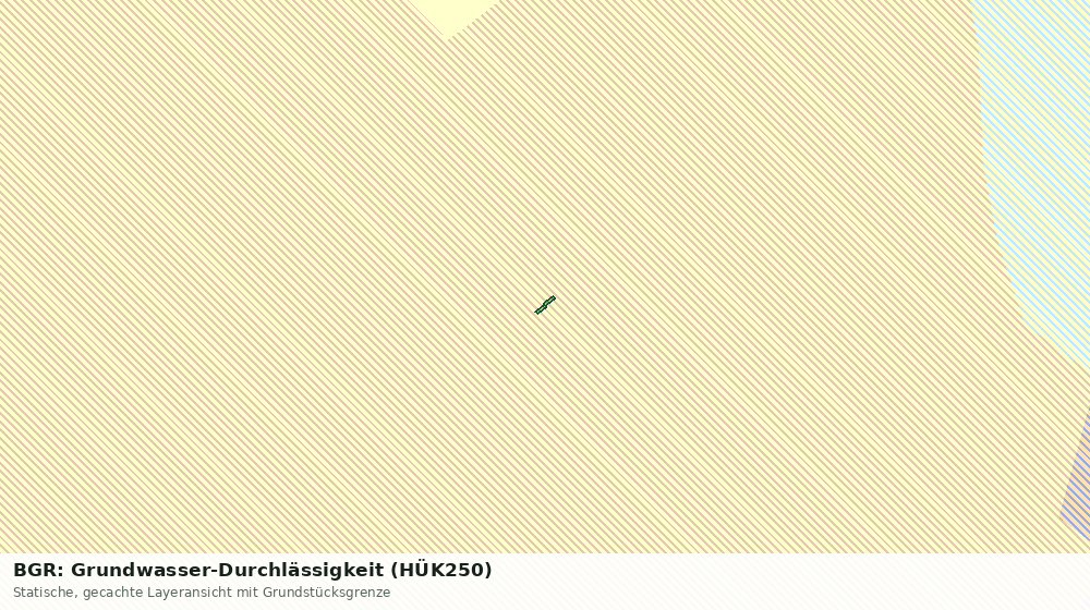 Statische Kartenansicht: BGR: Grundwasser-Durchlässigkeit (HÜK250)