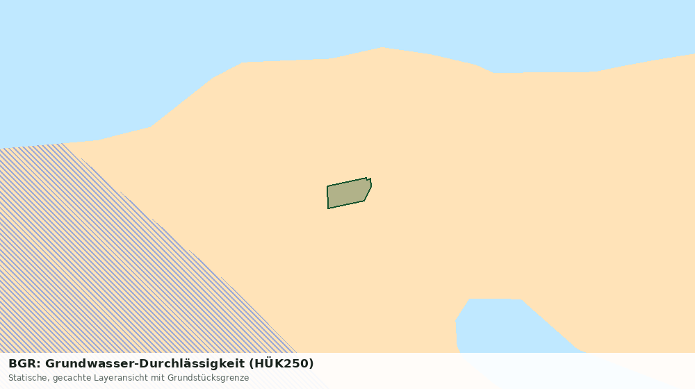 Statische Kartenansicht: BGR: Grundwasser-Durchlässigkeit (HÜK250)