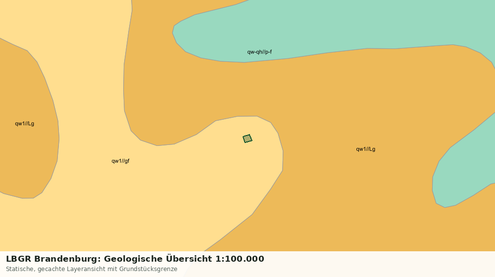 Statische Kartenansicht: LBGR Brandenburg: Geologische Übersicht 1:100.000