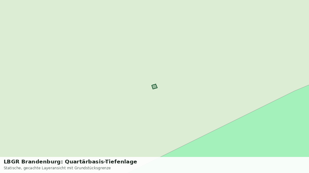 Statische Kartenansicht: LBGR Brandenburg: Quartärbasis-Tiefenlage