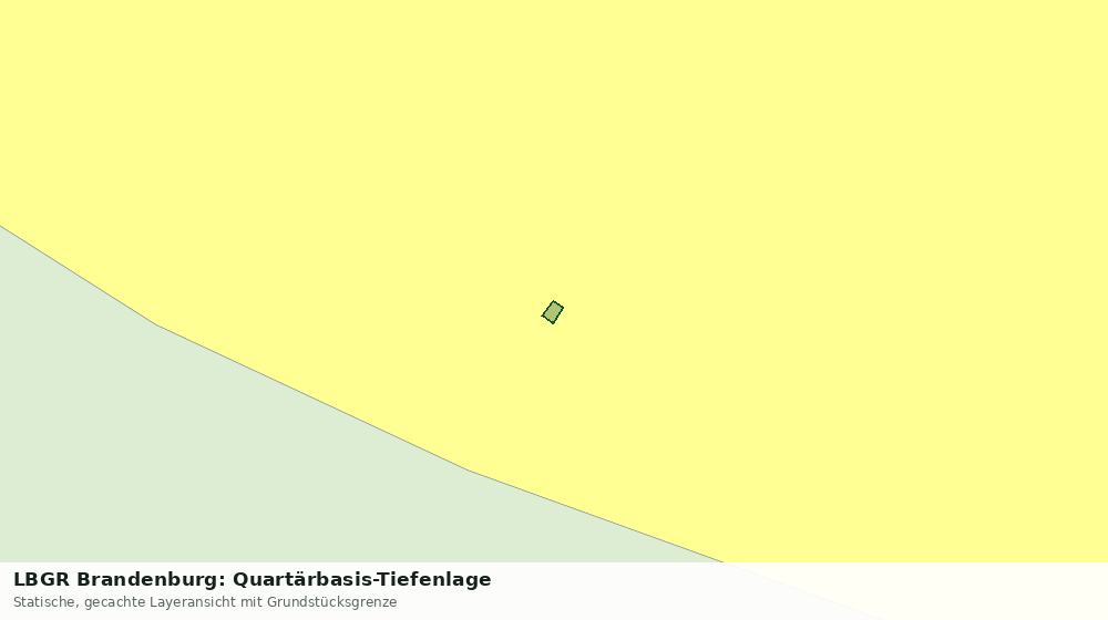 Statische Kartenansicht: LBGR Brandenburg: Quartärbasis-Tiefenlage