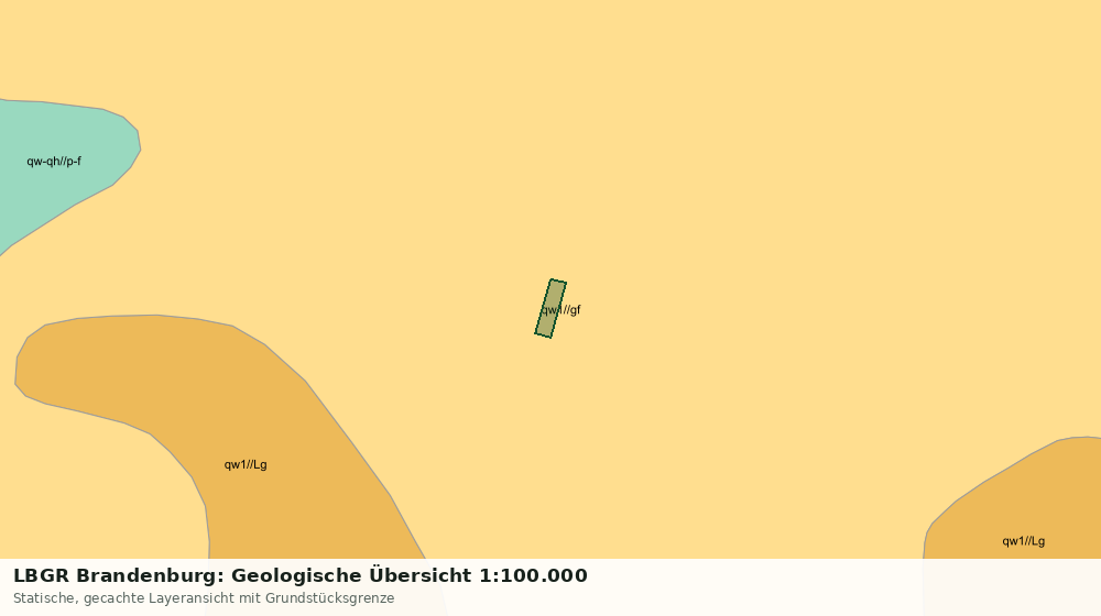 Statische Kartenansicht: LBGR Brandenburg: Geologische Übersicht 1:100.000