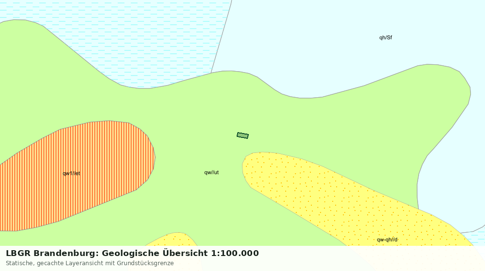 Statische Kartenansicht: LBGR Brandenburg: Geologische Übersicht 1:100.000