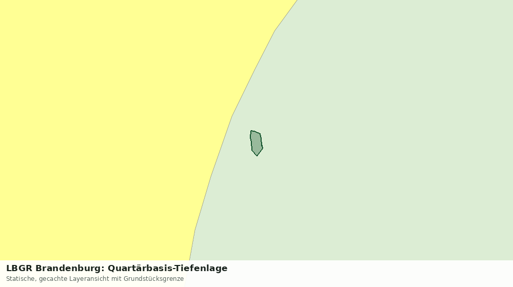 Statische Kartenansicht: LBGR Brandenburg: Quartärbasis-Tiefenlage