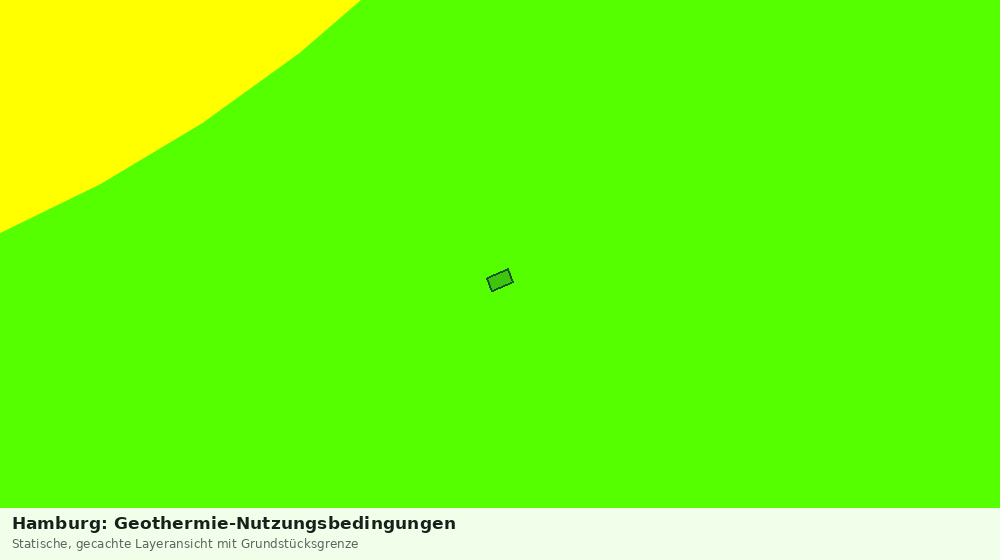 Statische Kartenansicht: Hamburg: Geothermie-Nutzungsbedingungen