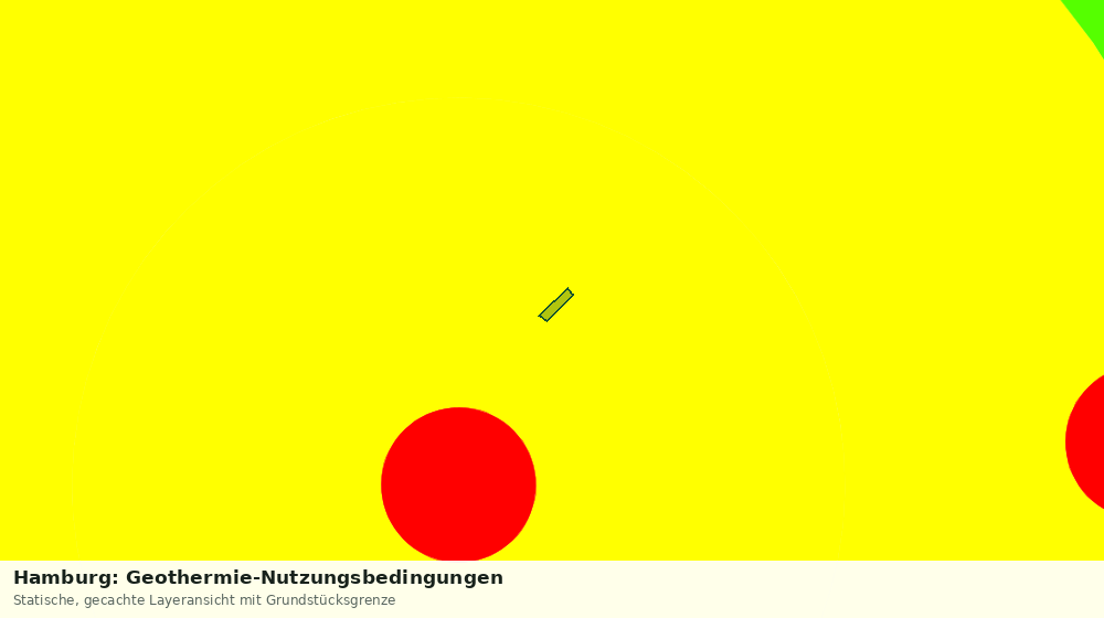 Statische Kartenansicht: Hamburg: Geothermie-Nutzungsbedingungen