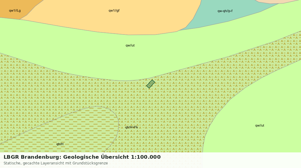 Statische Kartenansicht: LBGR Brandenburg: Geologische Übersicht 1:100.000