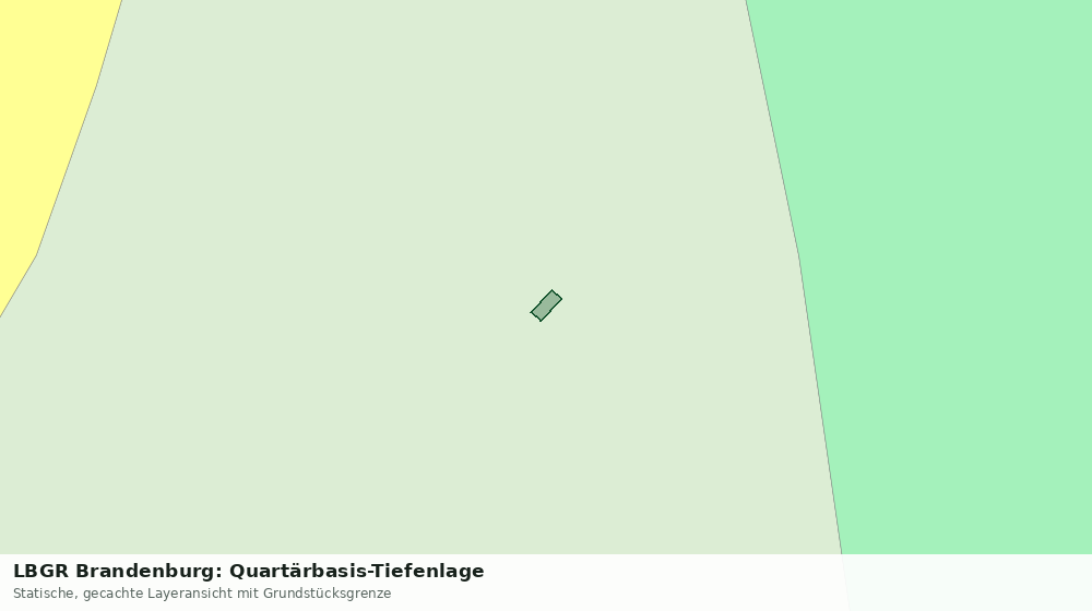 Statische Kartenansicht: LBGR Brandenburg: Quartärbasis-Tiefenlage
