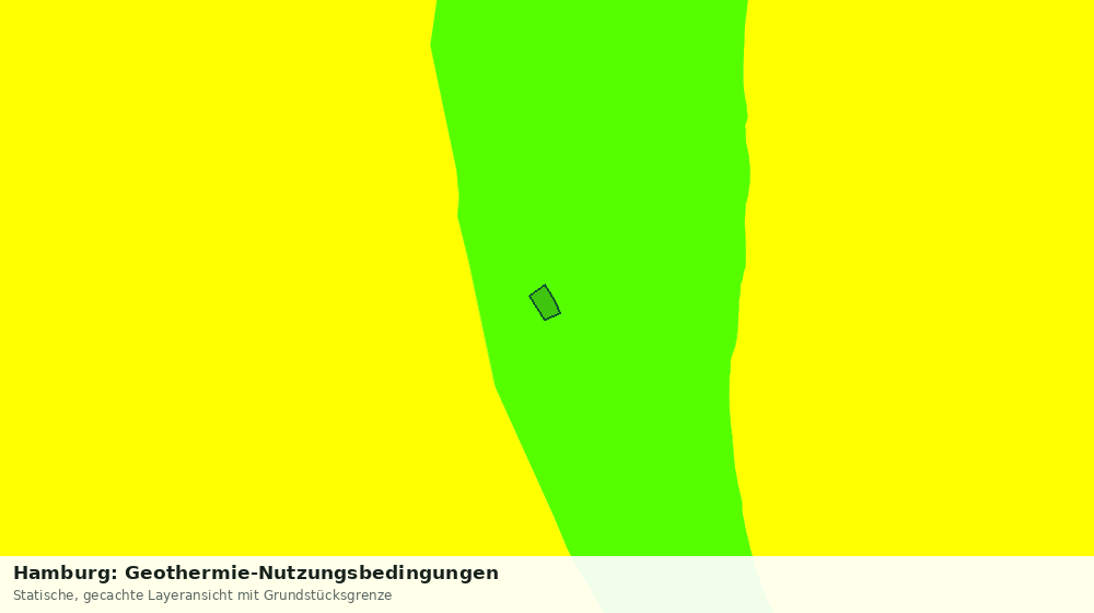 Statische Kartenansicht: Hamburg: Geothermie-Nutzungsbedingungen