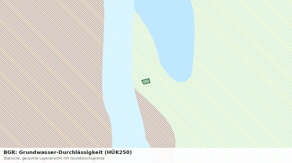 Statische Kartenansicht: BGR: Grundwasser-Durchlässigkeit (HÜK250)
