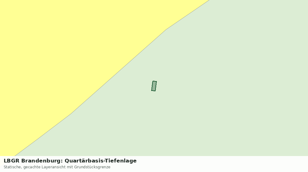 Statische Kartenansicht: LBGR Brandenburg: Quartärbasis-Tiefenlage