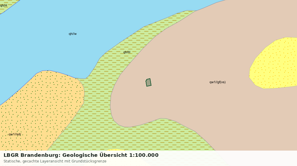 Statische Kartenansicht: LBGR Brandenburg: Geologische Übersicht 1:100.000