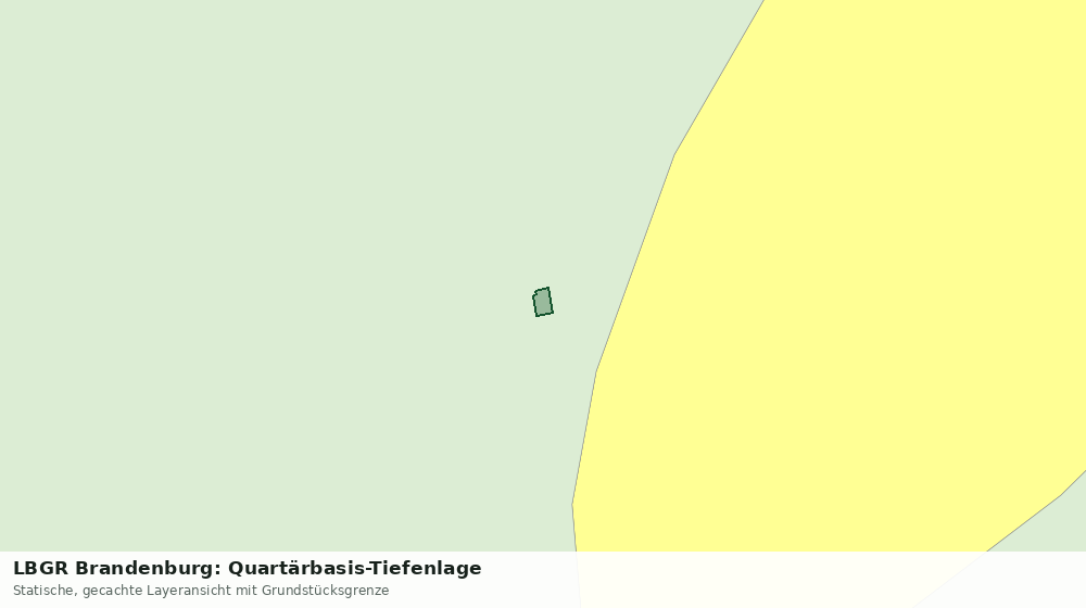 Statische Kartenansicht: LBGR Brandenburg: Quartärbasis-Tiefenlage