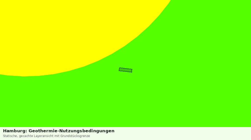 Statische Kartenansicht: Hamburg: Geothermie-Nutzungsbedingungen