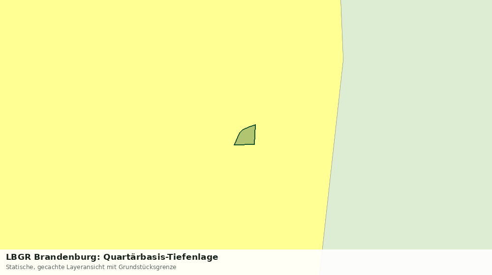 Statische Kartenansicht: LBGR Brandenburg: Quartärbasis-Tiefenlage