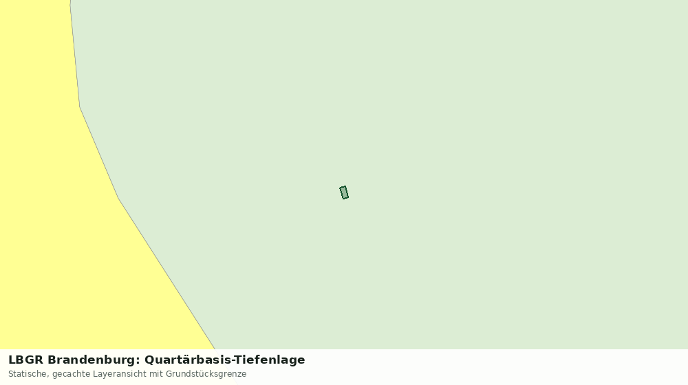Statische Kartenansicht: LBGR Brandenburg: Quartärbasis-Tiefenlage