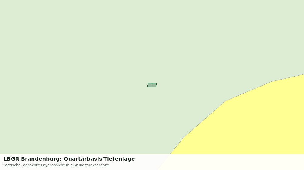 Statische Kartenansicht: LBGR Brandenburg: Quartärbasis-Tiefenlage