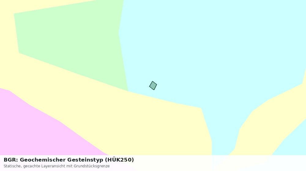 Statische Kartenansicht: BGR: Geochemischer Gesteinstyp (HÜK250)