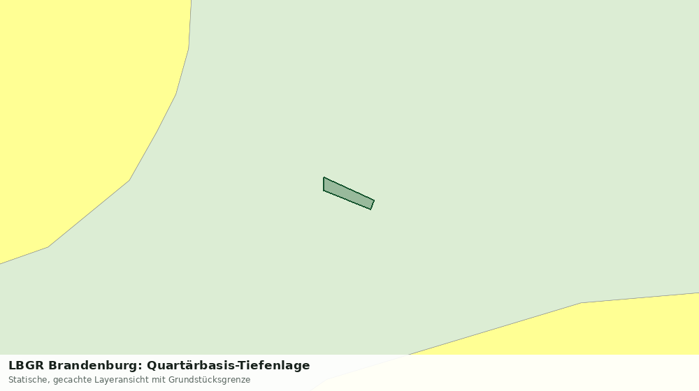 Statische Kartenansicht: LBGR Brandenburg: Quartärbasis-Tiefenlage