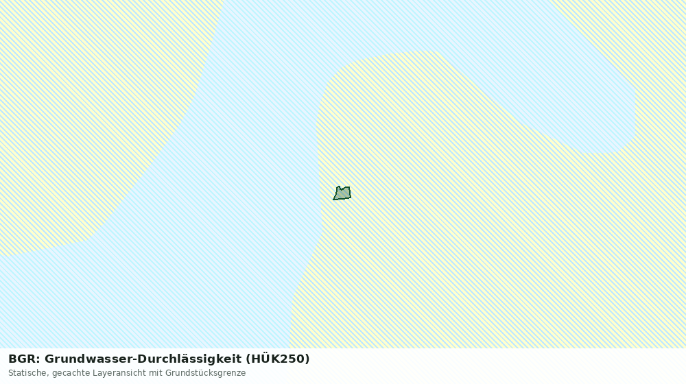 Statische Kartenansicht: BGR: Grundwasser-Durchlässigkeit (HÜK250)
