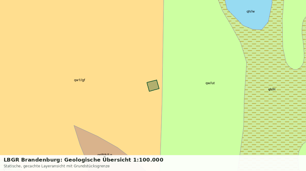 Statische Kartenansicht: LBGR Brandenburg: Geologische Übersicht 1:100.000