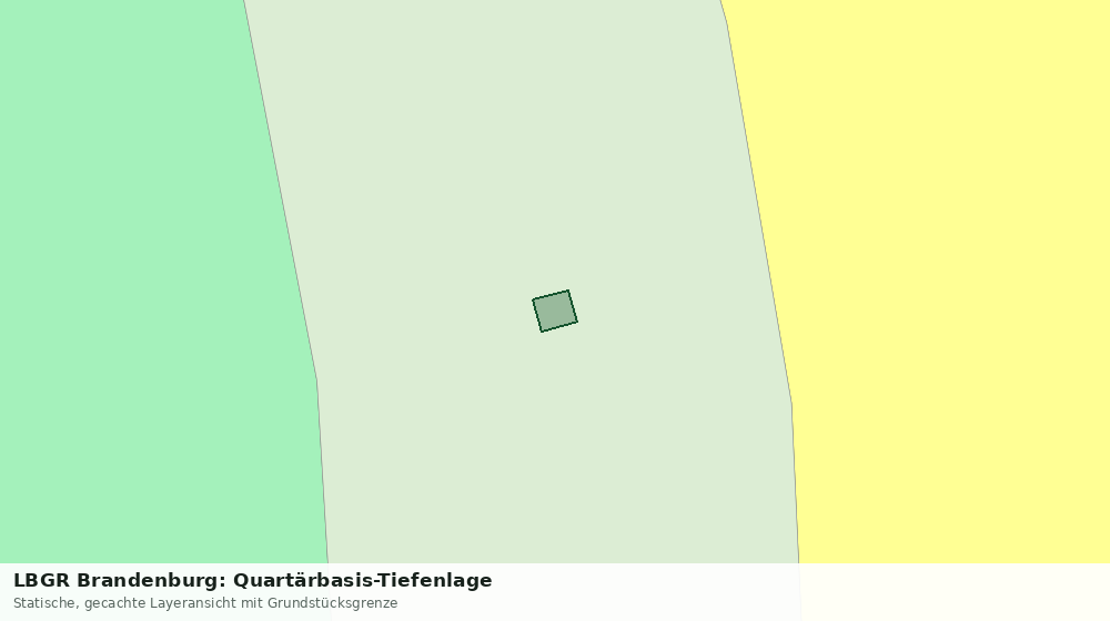 Statische Kartenansicht: LBGR Brandenburg: Quartärbasis-Tiefenlage