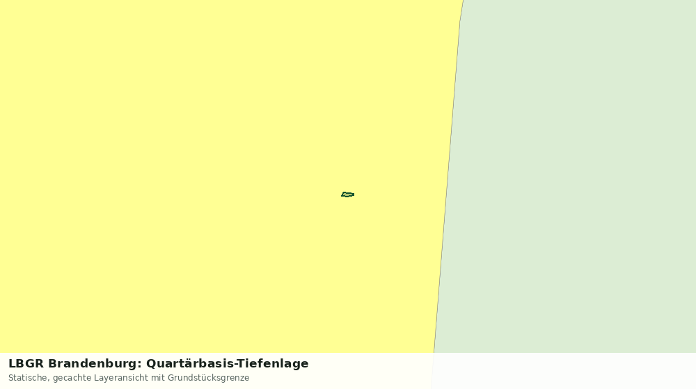 Statische Kartenansicht: LBGR Brandenburg: Quartärbasis-Tiefenlage