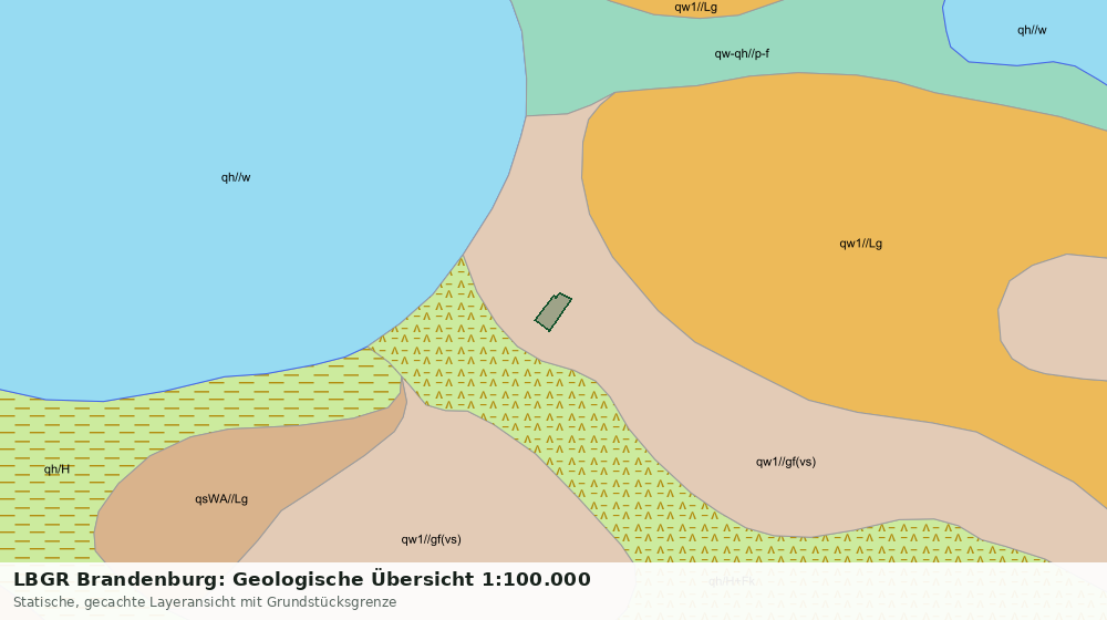 Statische Kartenansicht: LBGR Brandenburg: Geologische Übersicht 1:100.000
