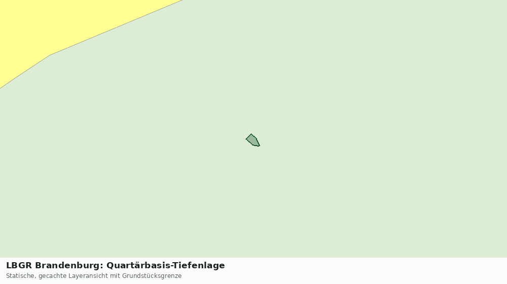 Statische Kartenansicht: LBGR Brandenburg: Quartärbasis-Tiefenlage