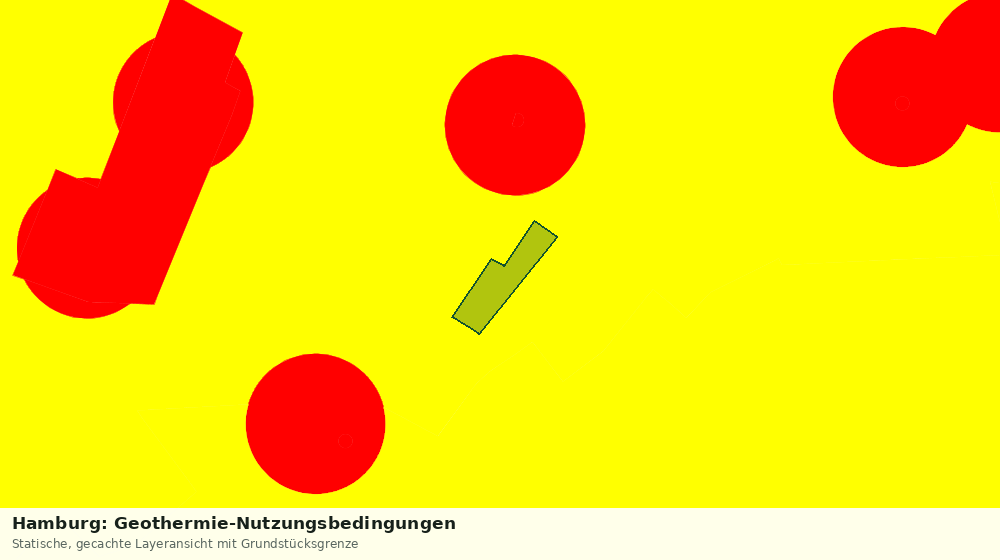Statische Kartenansicht: Hamburg: Geothermie-Nutzungsbedingungen