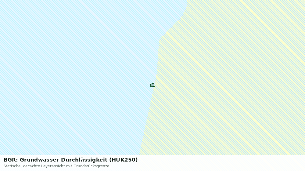 Statische Kartenansicht: BGR: Grundwasser-Durchlässigkeit (HÜK250)