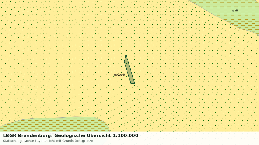 Statische Kartenansicht: LBGR Brandenburg: Geologische Übersicht 1:100.000