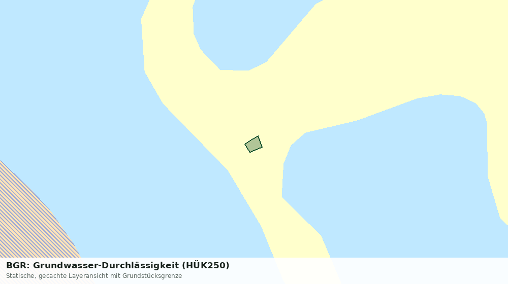 Statische Kartenansicht: BGR: Grundwasser-Durchlässigkeit (HÜK250)