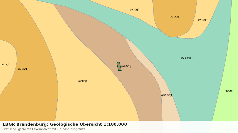 Statische Kartenansicht: LBGR Brandenburg: Geologische Übersicht 1:100.000