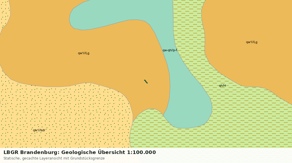 Statische Kartenansicht: LBGR Brandenburg: Geologische Übersicht 1:100.000