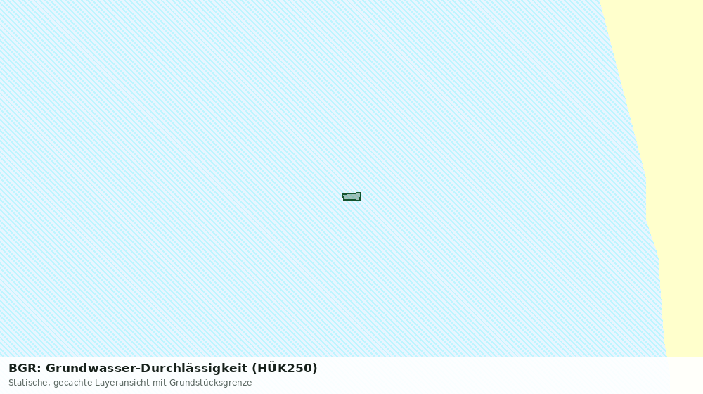 Statische Kartenansicht: BGR: Grundwasser-Durchlässigkeit (HÜK250)
