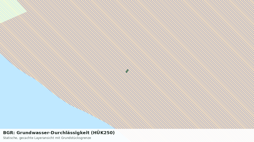 Statische Kartenansicht: BGR: Grundwasser-Durchlässigkeit (HÜK250)