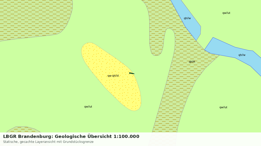 Statische Kartenansicht: LBGR Brandenburg: Geologische Übersicht 1:100.000