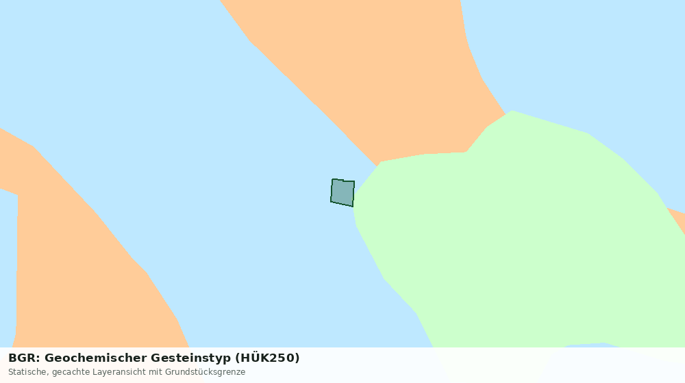 Statische Kartenansicht: BGR: Geochemischer Gesteinstyp (HÜK250)