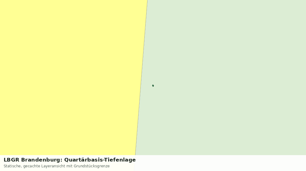 Statische Kartenansicht: LBGR Brandenburg: Quartärbasis-Tiefenlage