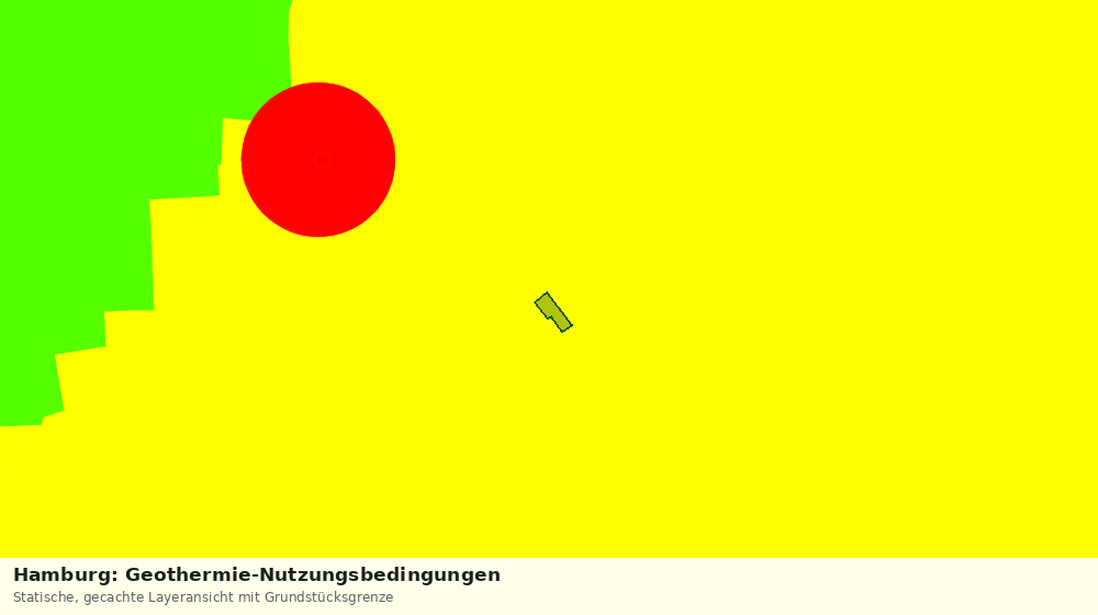 Statische Kartenansicht: Hamburg: Geothermie-Nutzungsbedingungen