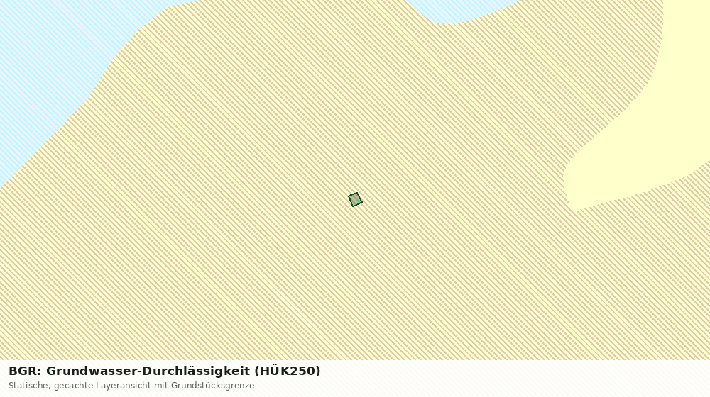 Statische Kartenansicht: BGR: Grundwasser-Durchlässigkeit (HÜK250)