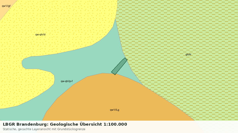 Statische Kartenansicht: LBGR Brandenburg: Geologische Übersicht 1:100.000