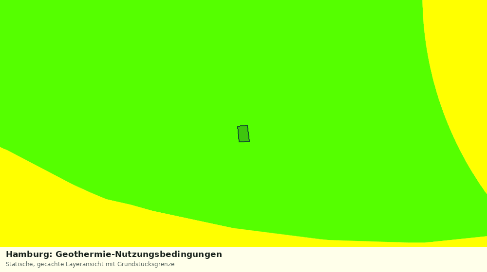Statische Kartenansicht: Hamburg: Geothermie-Nutzungsbedingungen