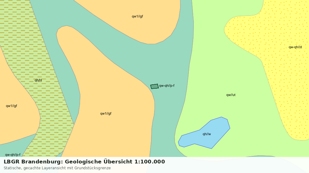Statische Kartenansicht: LBGR Brandenburg: Geologische Übersicht 1:100.000