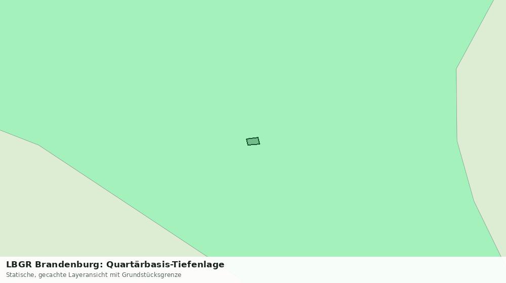 Statische Kartenansicht: LBGR Brandenburg: Quartärbasis-Tiefenlage