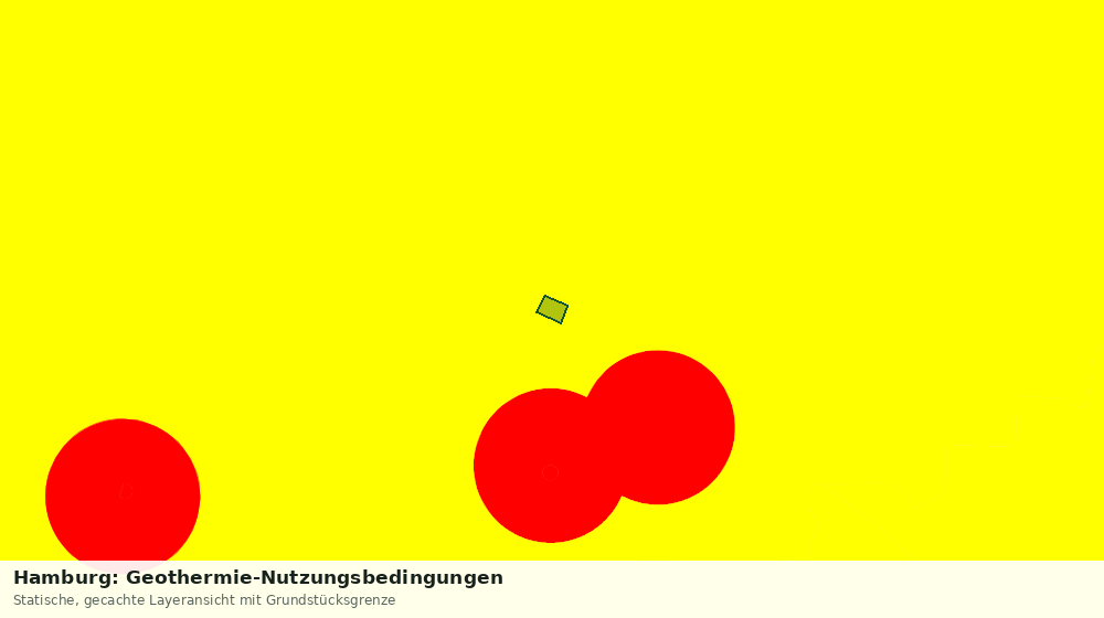 Statische Kartenansicht: Hamburg: Geothermie-Nutzungsbedingungen