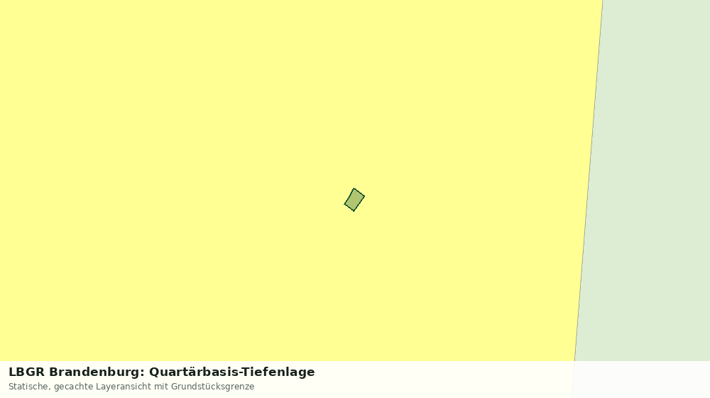 Statische Kartenansicht: LBGR Brandenburg: Quartärbasis-Tiefenlage