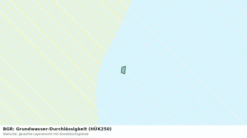 Statische Kartenansicht: BGR: Grundwasser-Durchlässigkeit (HÜK250)