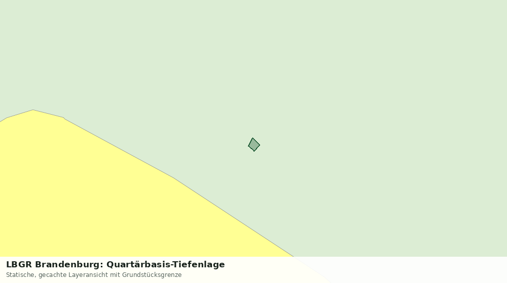 Statische Kartenansicht: LBGR Brandenburg: Quartärbasis-Tiefenlage